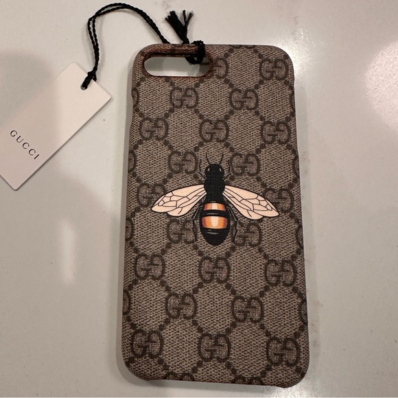 Gucci Other - GUCCI GG Supreme Bee Phone Case iPhone 7 and iPhone 8 - BRAND NEW WITH TAGS